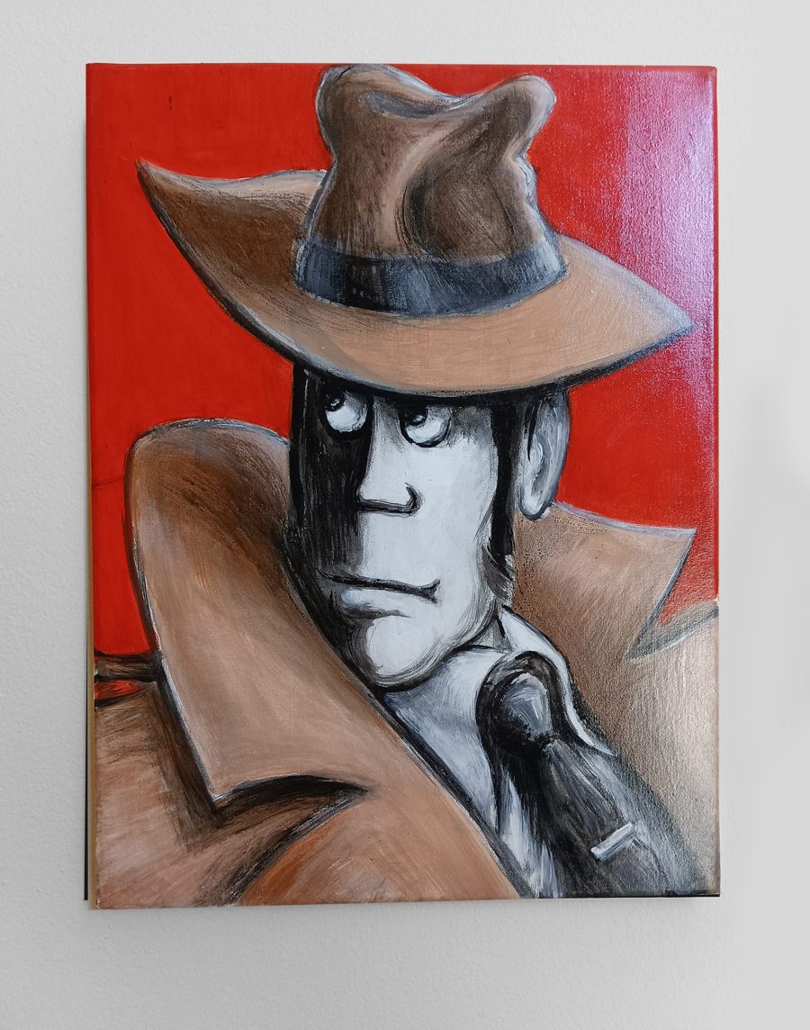 Inspector Zenigata Zazà hand-painted painting on canvas Fan Art