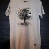 T-Shirt dipinta a mano "The Skull Tree"