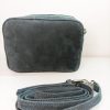 Borsa a tracolla in pelle nabuk "Penny"<span> - </span>Night blue