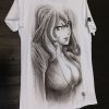 Hand-painted T-shirt "Fujiko Mine Margot" fan art