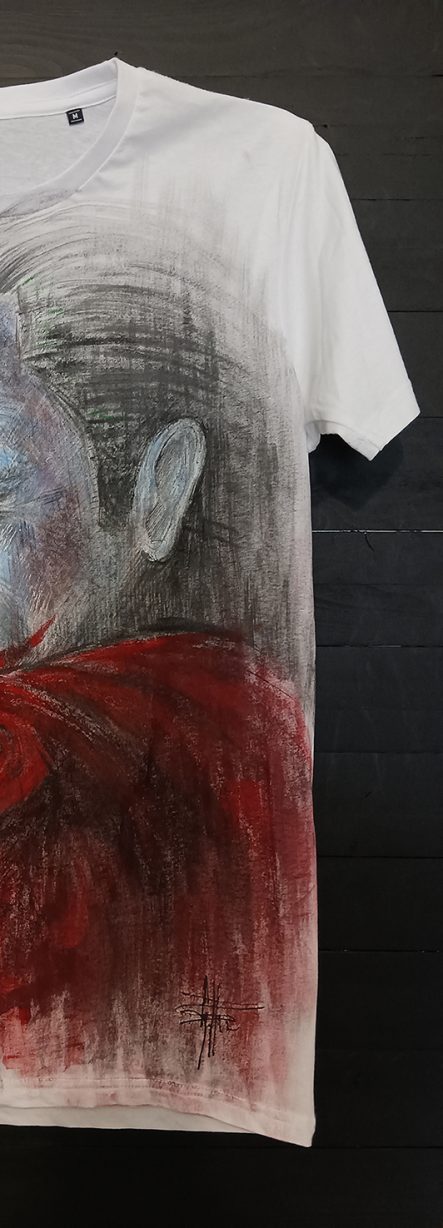 T shirt "Joker J.Phoenix" dipinta a mano - immagine 6