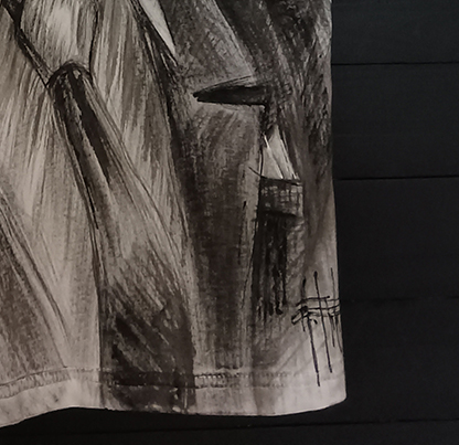 T-shirt dipinta a mano Lupin III - immagine 6