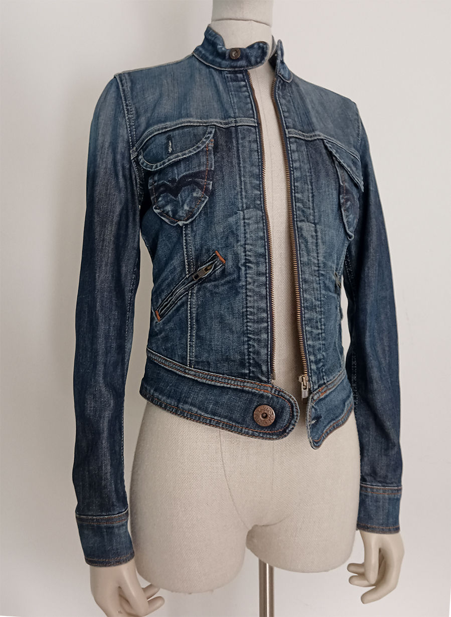 Giacca di Jeans Custom "Bad girl" – Pezzo Unico Dipinto a Mano - immagine 12