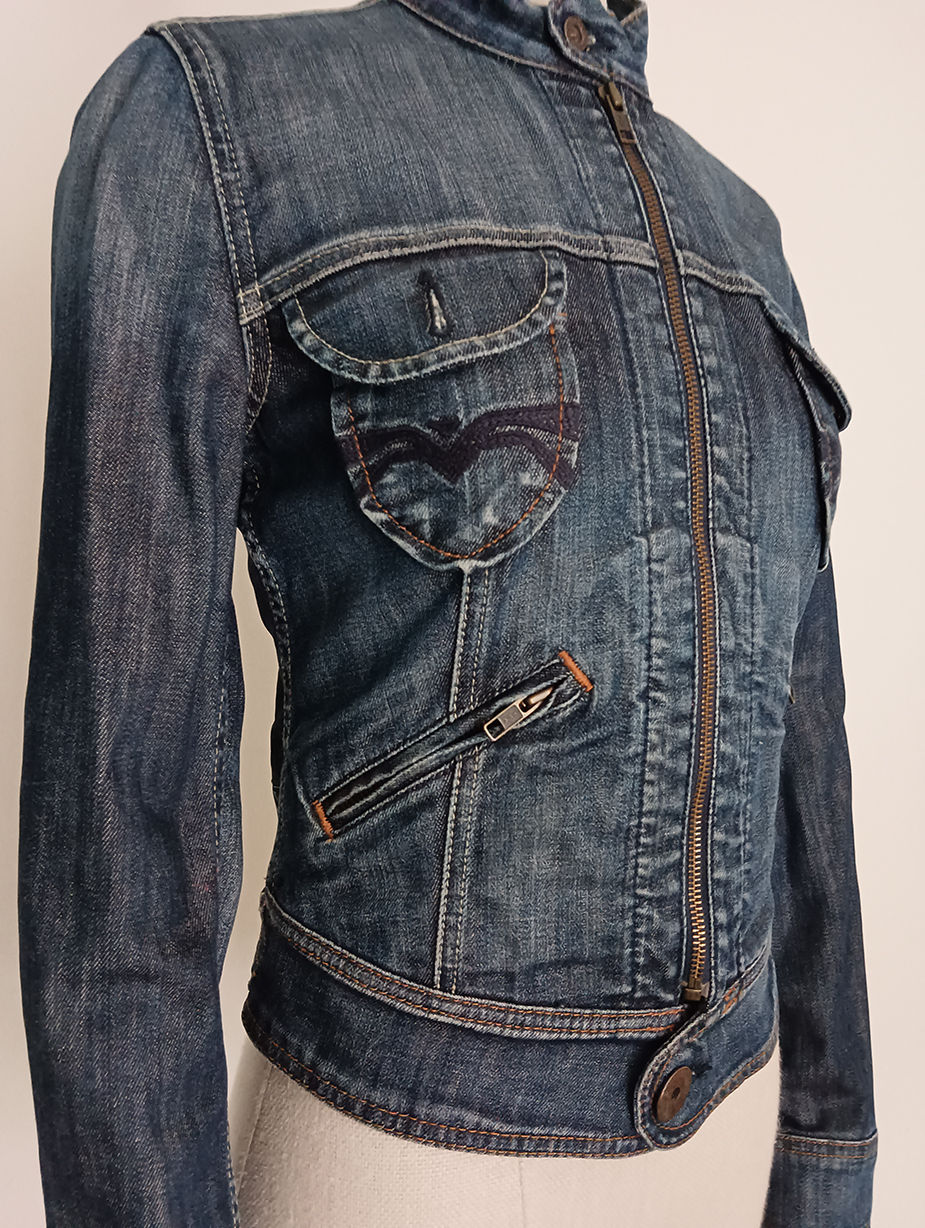 Giacca di Jeans Custom "Bad girl" – Pezzo Unico Dipinto a Mano - immagine 13