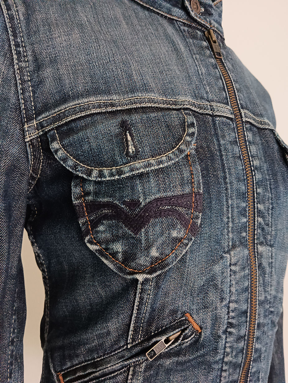 Giacca di Jeans Custom "Bad girl" – Pezzo Unico Dipinto a Mano - immagine 14